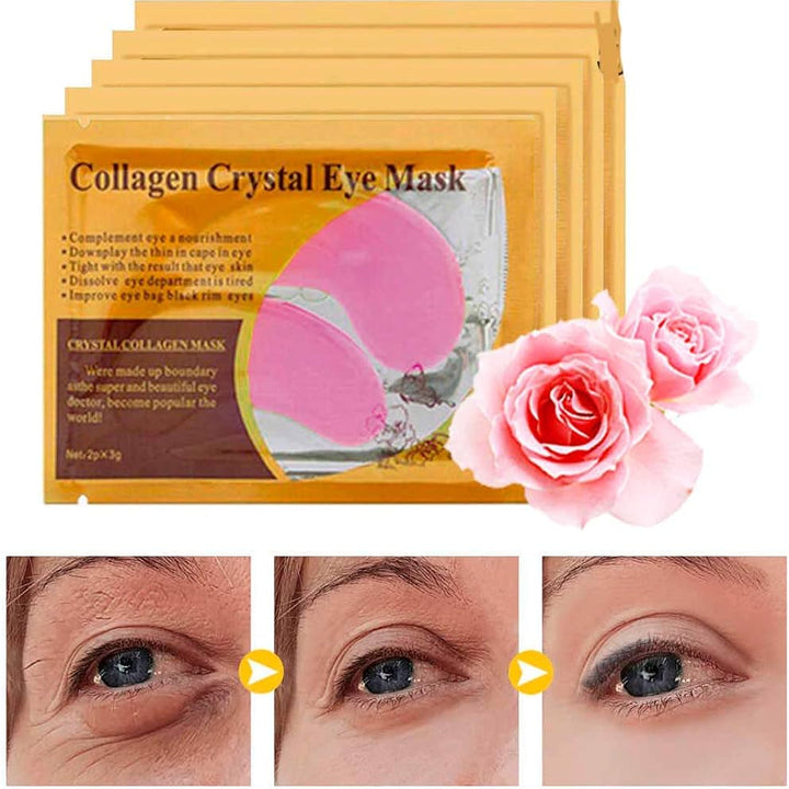 Máscara Crystal Eye: Colágeno Poderoso para Desvanecer Ojeras