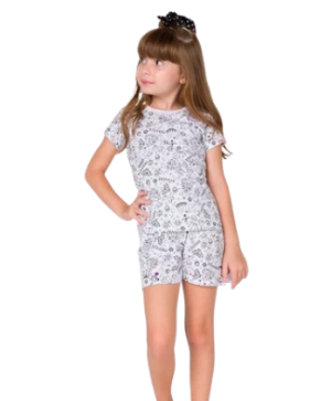 Pintupijama Niña - ¡Diseña, Colorea y Lleva Puesto Tu Estilo Único! (Shorts)
