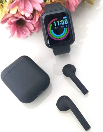¡TECNOLOGÍA 2 EN 1!  SUPER COMBO SMARTWATCH Y68 + AURICULARES BLUETOOTH IMPODS I12 – ESTILO, INNOVACIÓN Y COMODIDAD AL MEJOR PRECIO!
