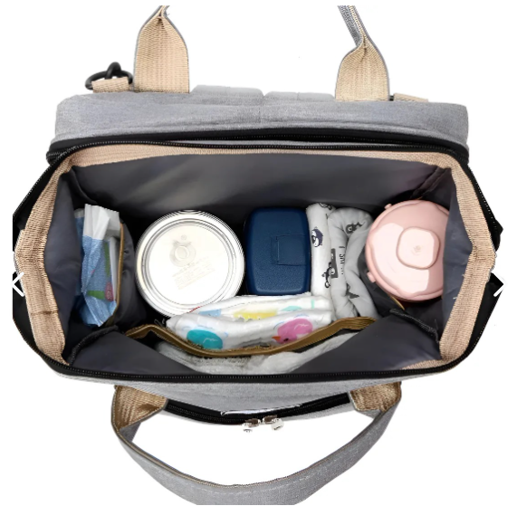 🎒👶 Pañalera Multifuncional 3 en 1 – Mochila, Cuna y Cambiador en un Solo Bolso