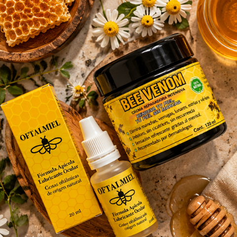 Kit Ritual de la Miel: Gotas Oftalmiel + GRATIS Crema Bee Venom+ Ebook