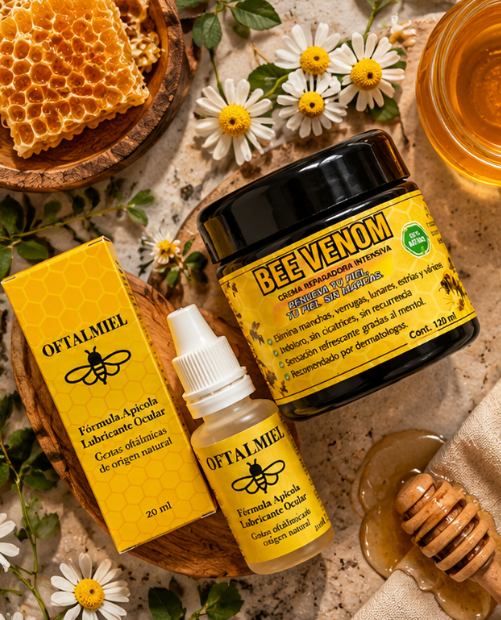 Kit Ritual de la Miel: Gotas Oftalmiel + GRATIS Crema Bee Venom+ Ebook