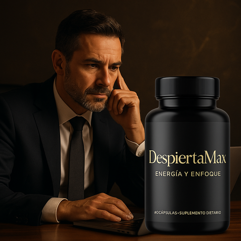DespiertaMax – Suplemento Natural para Energía, Enfoque y Productividad Diaria (60 cápsulas)