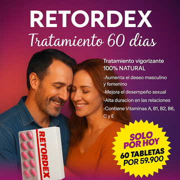 🔥 Retordex 2 en 1 - Potencia y Duración – MÁXIMO RENDIMIENTO GARANTIZADO ✨🚀 ENVÍO GRATIS 📦🤫