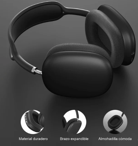 AirPhone P9 Max - Auriculares Bluetooth Inalámbricos con Sonido HD y Cancelación de Ruido