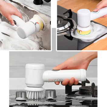 Cepillo Eléctrico de Limpieza 360°: Potencia y Comodidad en Cada Giro