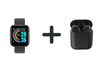 ¡TECNOLOGÍA 2 EN 1!  SUPER COMBO SMARTWATCH Y68 + AURICULARES BLUETOOTH IMPODS I12 – ESTILO, INNOVACIÓN Y COMODIDAD AL MEJOR PRECIO!