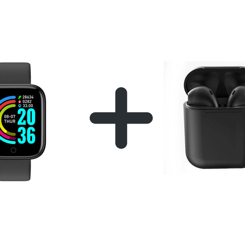 ¡TECNOLOGÍA 2 EN 1!  SUPER COMBO SMARTWATCH Y68 + AURICULARES BLUETOOTH IMPODS I12 – ESTILO, INNOVACIÓN Y COMODIDAD AL MEJOR PRECIO!