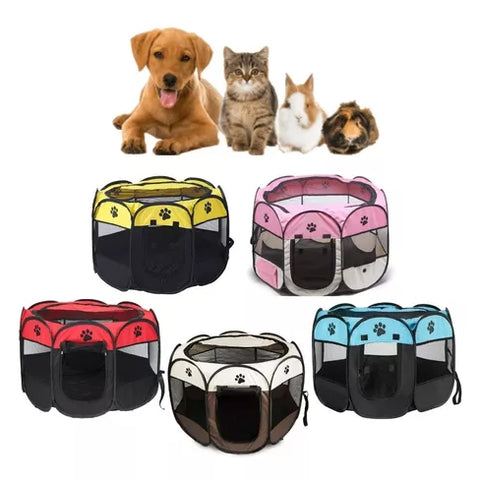 Corral Portátil para Mascotas - Diseño Compacto, Color Sorpresa e Increíble Confort