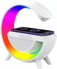 Lámpara Tipo G con Parlante Bluetooth: Iluminación, Música y Carga Inalámbrica