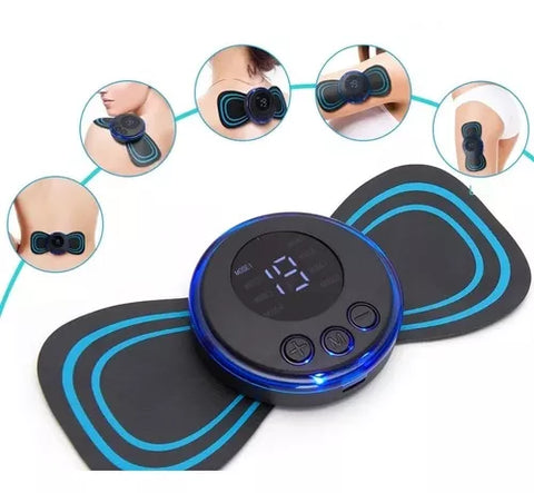 Masajeador Muscular Eléctrico Recargable con 8 Modos para Alivio y Relajación Profunda